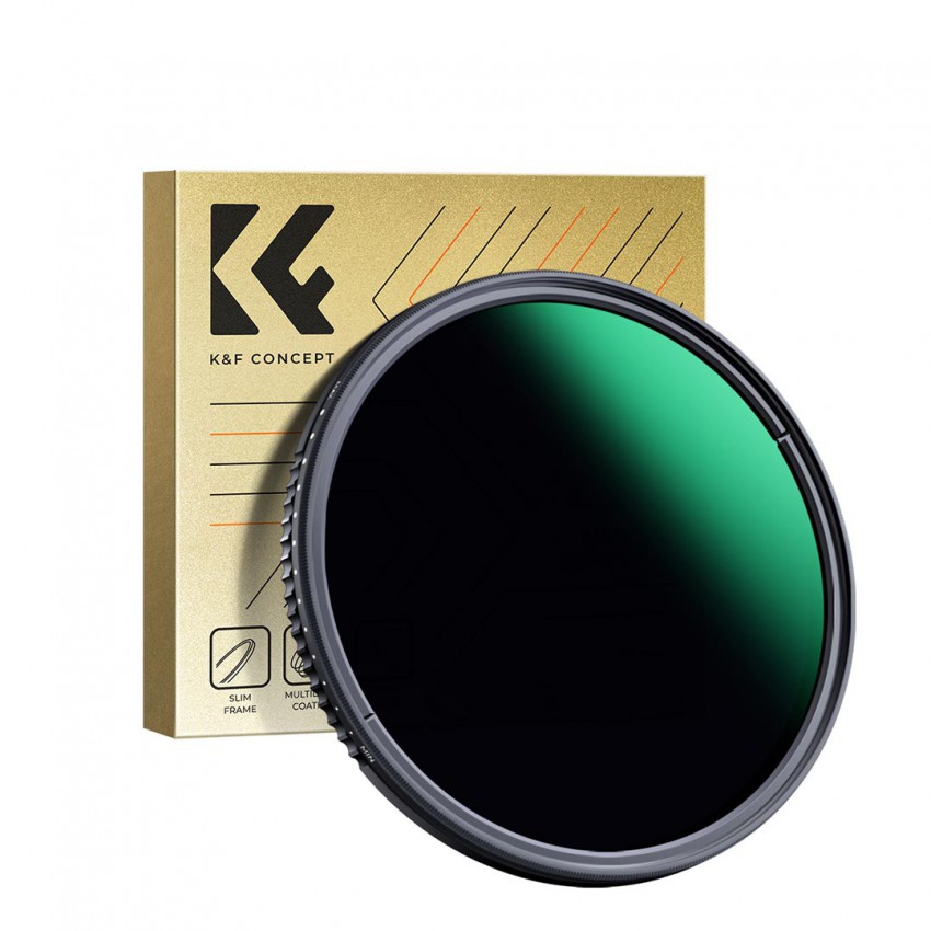 K&F 52mm Ultra Slim Variable ND Filter ND3-ND1000 (1.5-10 Stops), 24 Layer Nano Coatings ประกันศูนย์ไทย 2 ปี