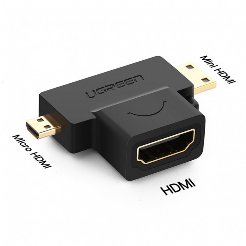 Ugreen ตัวแปลง HDMI 2 in 1 Mini HDMI / Micro HDMI ประกันศูนย์
