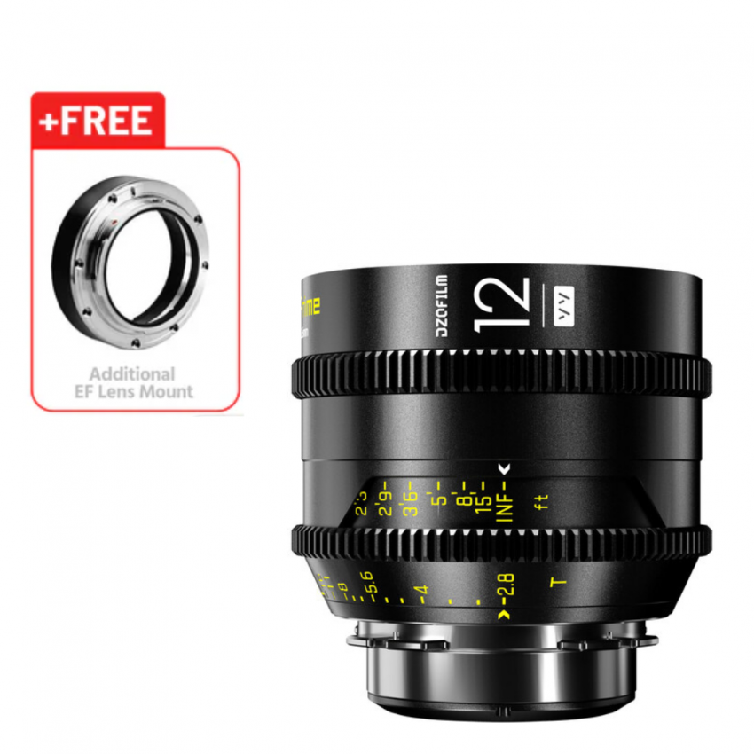 DZOFILM 12mm T2.8 VESPID Prime Full Frame Cinema Lens PL&EF interchangeable Mount ประกันศูนย์ไทย