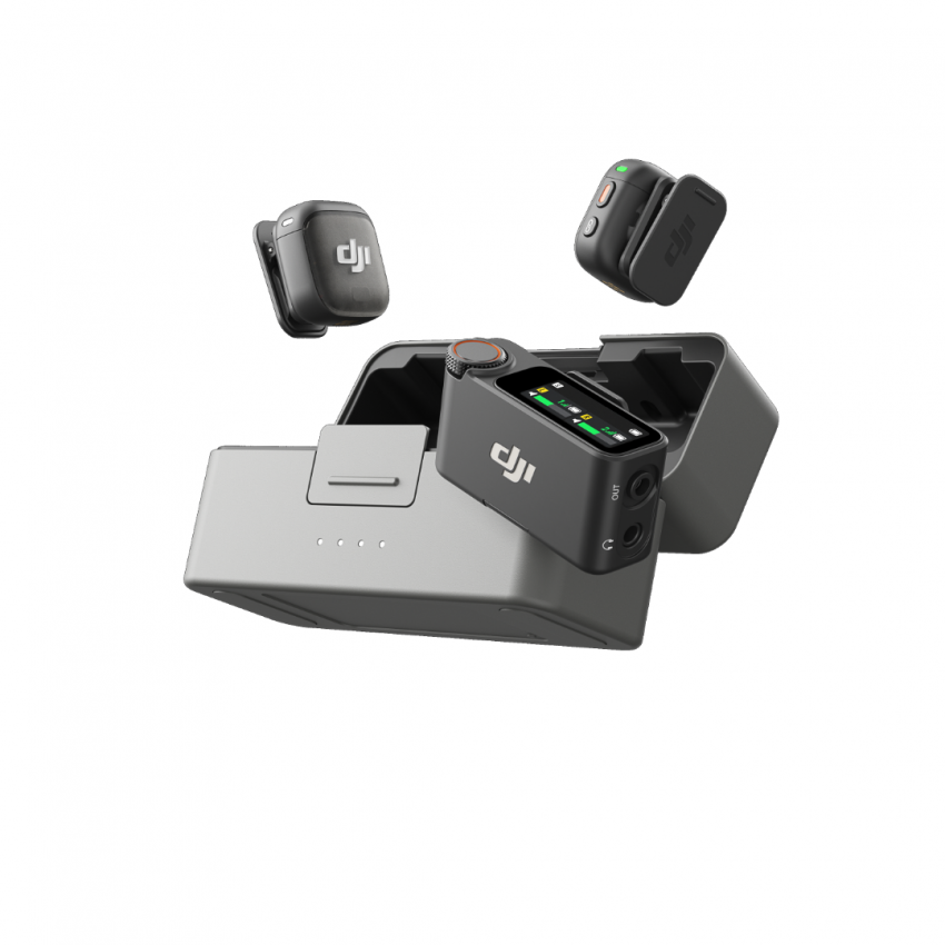 DJI Mic 3 (2 TX + 1 RX + Charging Case) ไมค์ไวเลสเสียงคมชัด 32-bit float ประกันศูนย์ไทย 1 ปี