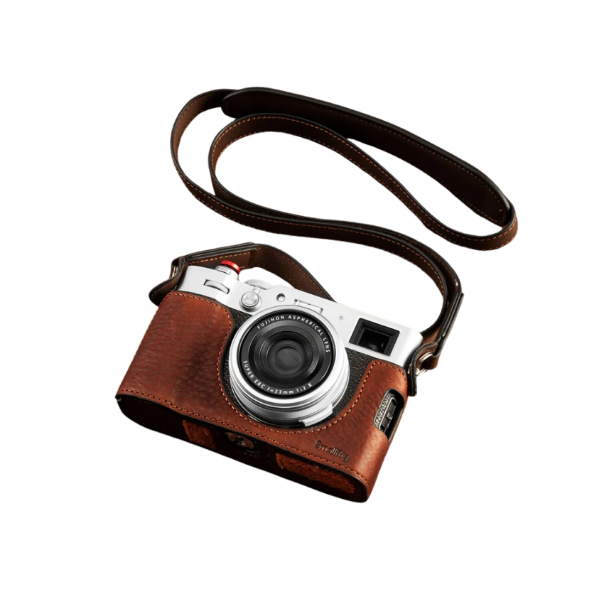 SmallRig 4699 Leather Half Case Kit for FUJIFILM X100VI - Brown ประกันศูนย์ไทย