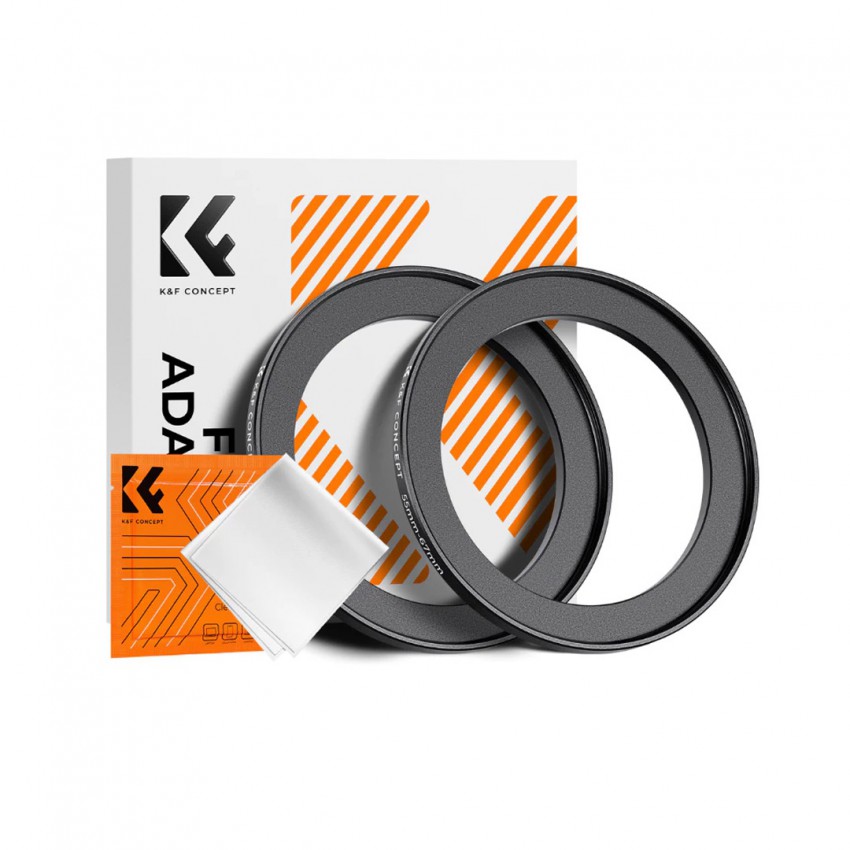 K&F 55-67mm Adapter Ring STEP-UP 2 PCS + 1 PCS Cleaning Cloth ประกันศูนย์ไทย