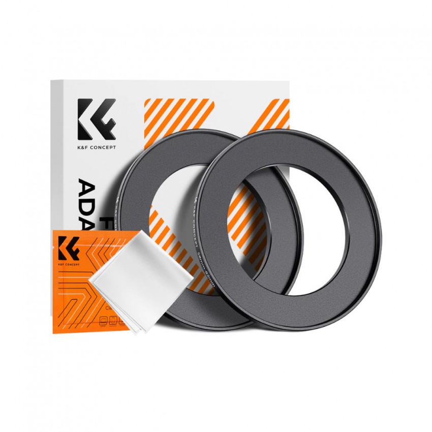 K&F 58-82mm Adapter Ring STEP-UP 2 PCS + 1 PCS Cleaning Cloth ประกันศูนย์ไทย