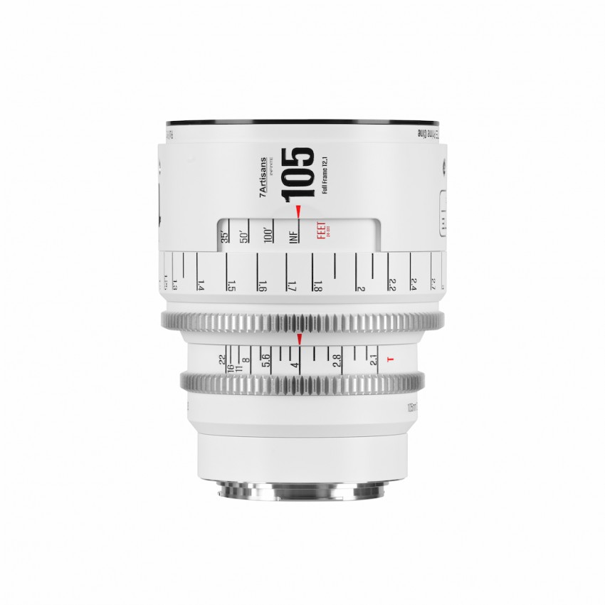 7Artisans 105mm T2.1 INFINTE CINE EF Mount (White) ประกันศูนย์ไทย