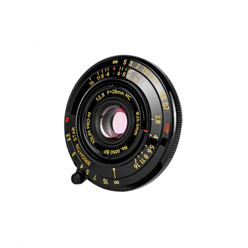 Brightin Star 28mm F2.8 Camera Lens Black Lacquer Ultra-Thin for Leica M Mount ประกันศูนย์ไทย