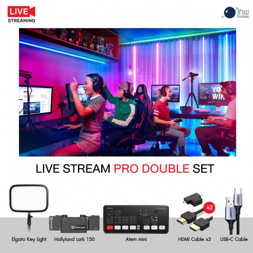 Live Stream Pro Double Set ชุดอุปกรณ์ไลฟ์สตรีม ประกันศูนย์ไทย