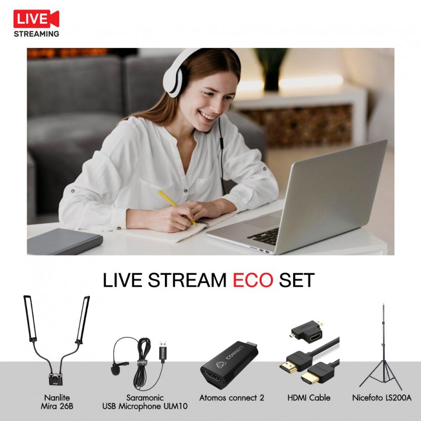 Live Stream Eco Set ชุดอุปกรณ์ไลฟ์สตรีม ประกันศูนย์ไทย