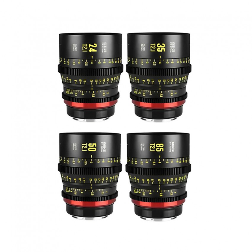 Meike 24mm+35mm+50mm+85mm FF Prime Cinema Lens Kit of 4 Lenses For EF Mount with Case ประกันศูนย์ไทย