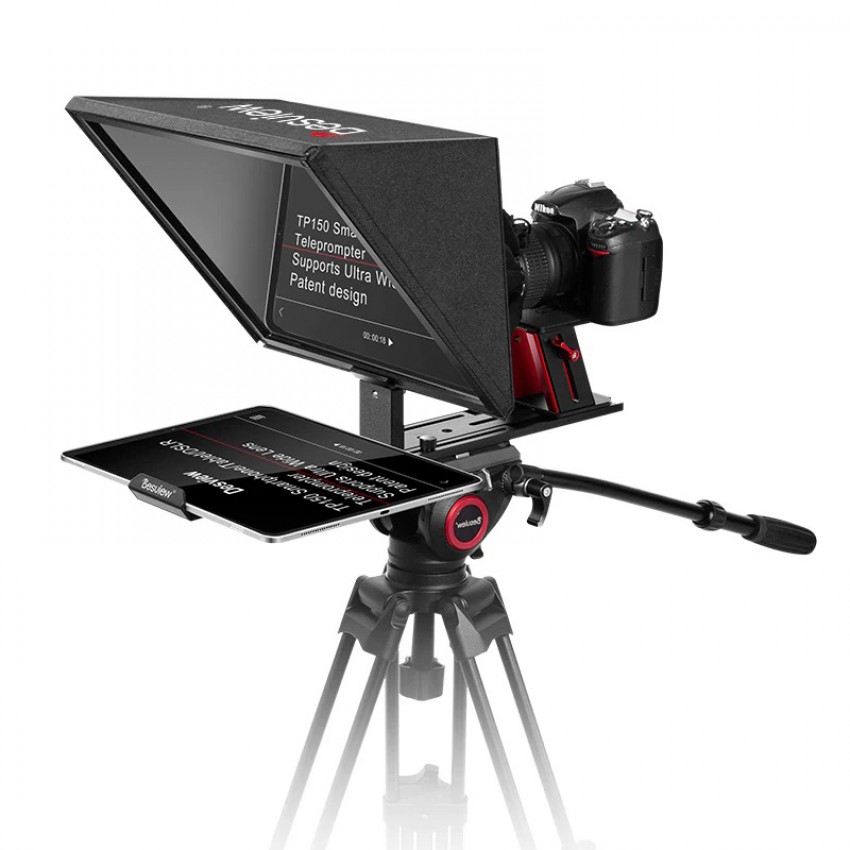 Desview TP150 Portable Universal Teleprompter DSLR, Camcorder and Webcam for 15” smartphone, tablet Prompting ประกันศูนย์ไทย