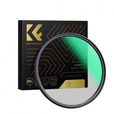 K&F 52mm Nano-X MC CPL Slim Filter, Waterproof, Anti-scratch, Green coated German, 28 layer coating ประกันศูนย์ไทย 2 ปี