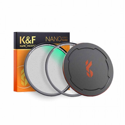 K&F 49-82mm Nano-X Magnetic 1/4  Black Mist Diffusion Filter, HD, Waterproof/Scratch-Resistant/Anti-Reflection, with Magnetic Mounting Ring and Magnetic Metal Top Cover ประกันศูนย์ไทย 2 ปี