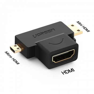 Ugreen ตัวแปลง HDMI 2 in 1 Mini HDMI / Micro HDMI ประกันศูนย์