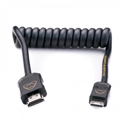 Atomos AtomFLEX HDMI (Type-A) Male to Mini-HDMI Male Coiled Cable (12 to 24″) 30 CM – 60 CM  ประกันศูนย์ไทย