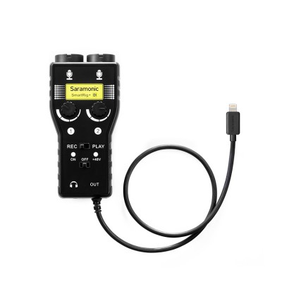 2-Channel mic & instrument audio adapter for iOS devices with lightning connector