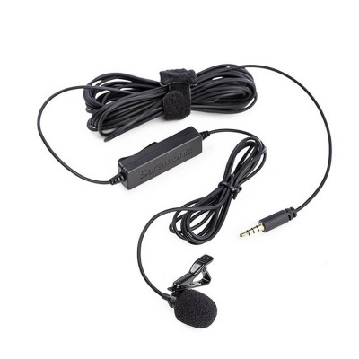 LavMicro Broadcast-Quality Lavalier Omnidirectional Microphone with 3.5mm TRS/TRRS Combo Connector & 6.3mm Adapter (6m cable)