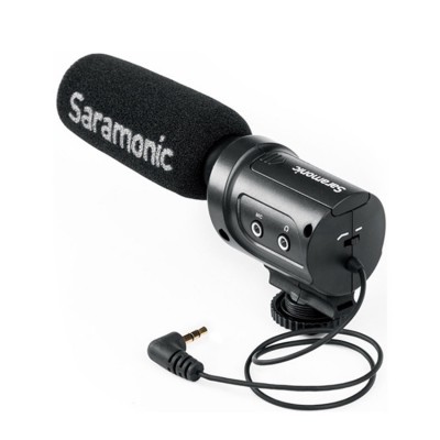 Mini Directional Condenser Microphone with Integrated Shockmount, Low-Cut Filter