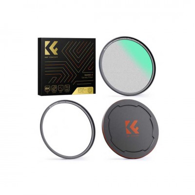 K&F 62MM Nano-X Magnetic 1/8 Black Mist Diffusion Filter, HD, Waterproof/Scratch-Resistant/Anti-Reflection, with Magnetic Mounting Ring and Magnetic Metal Top Cover ประกันศูนย์ไทย 2 ปี