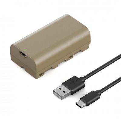 K&F (KF28.0035) NP-F550 3500mAh Type C Direct Rechargeable Battery ประกันศูนย์ไทย 2 ปี