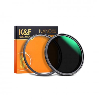 K&F 49-82mm Nano-X Magnetic Variable ND Filter ND8-ND128 (3-7 Stop), No X-Cross ประกันศูนย์ไทย 2 ปี