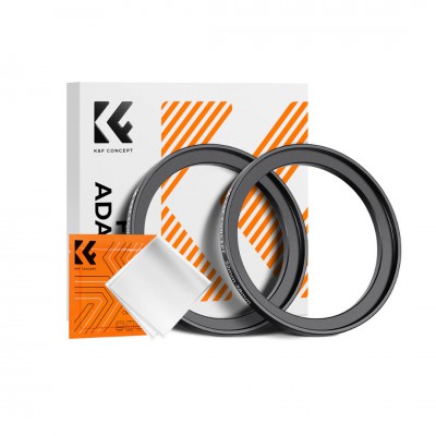 K&F 52-58mm Adapter Ring STEP-UP 2 PCS + 1 PCS Cleaning Cloth ประกันศูนย์ไทย