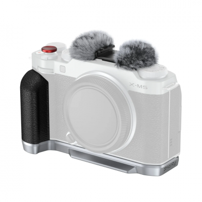 SmallRig 4875 L-Shape Mount Plate with Silicone Handle for FUJIFILM X-M5 (Silver) ประกันศูนย์ไทย