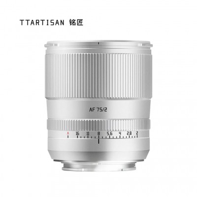 TTArtisan AF 75mm f2 Full Frame Auto Focus L - Silver ประกันศูนย์ไทย
