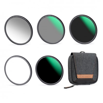 K&F 49-82mm Nano-X Magnetic Lens Filter Kit GND8+ND8+ND64+ND1000+Magnetic Adapter Ring, 5 in 1 Quick Swap System ประกันศูนย์ไทย 2 ปี
