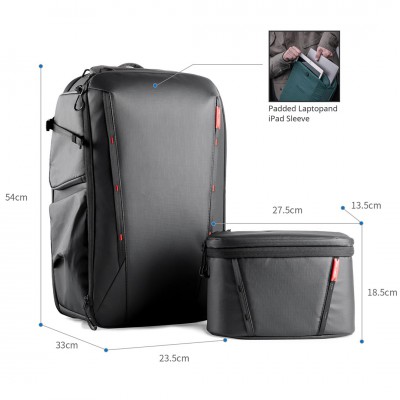 PGYTECH Onemo 2 Backpack 35L Black ประกันศูนย์ไทย 1 ปี