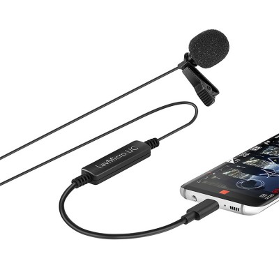 LavMicro-UC Broadcast-Quality Lavalier Omnidirectional Microphone for USB Type-C Devices