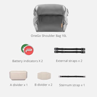 PGYTECH OneGo Shoulder Bag 10L (Shell Grey) ประกันศูนย์ไทย