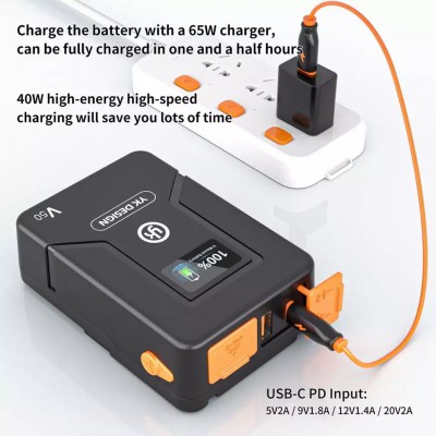 YK Design - V50 V-mount Battery ประกันศูนย์ไทย 1 ปี
