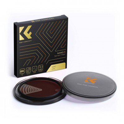 K&F 49-82mm Nano-X MC CPL Slim Filter, Waterproof, Anti-scratch, Green coated German, 28 layer coating ประกันศูนย์ไทย 2 ปี