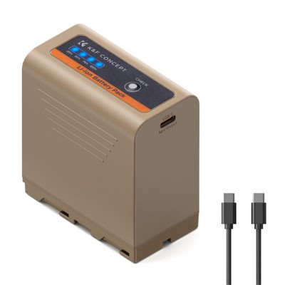 K&F (KF28.0036) NP-F970 10500mAh Type C Two-Way Rechargeable Battery ประกันศูนย์ไทย 2 ปี