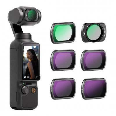 NEEWER 6 Pack Magnetic ND CPL UV Filters Set for DJI OSMO Pocket 3 (ND16, ND32, ND64, ND256, UV, CPL) ประกันศูนย์ไทย