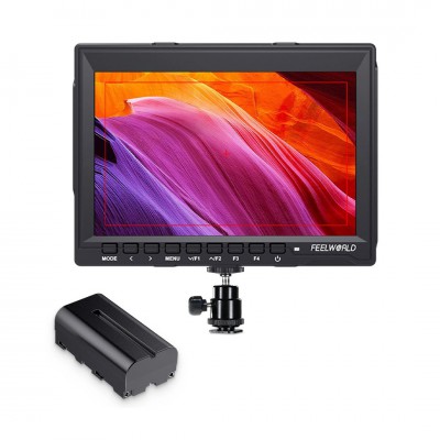 FeelWorld FW759 7" IPS HDMI On-Camera Monitor with Sunshade and HDMI Lock ประกันศูนย์ไทย