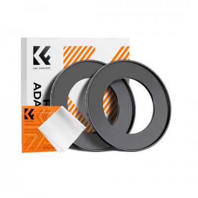 K&F 55-82mm Adapter Ring STEP-UP 2 PCS + 1 PCS Cleaning Cloth ประกันศูนย์ไทย