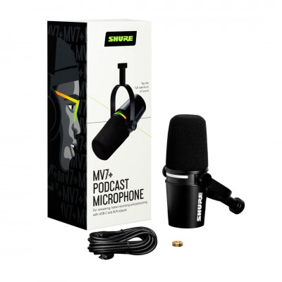 Shure MV7+ Podcast Microphone ประกันศูนย์ไทย 1 ปี