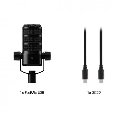 RODE PodMic USB and XLR Dynamic Broadcast Microphone ประกันศูนย์ไทย
