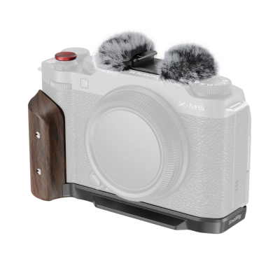 SmallRig 5260 L-Shape Mount Plate with Wooden Handle for FUJIFILM X-M5 (Black) ประกันศูนย์ไทย