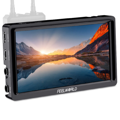 FEELWORLD FW568S 6 Inch Camera Field DSLR Monitor with F970 External Power and Install Kit SDI HDMI ประกันศูนย์ไทย