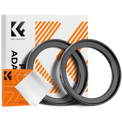 K&F 43-49mm Adapter Ring STEP-UP 2 PCS + 1 PCS Cleaning Cloth ประกันศูนย์ไทย