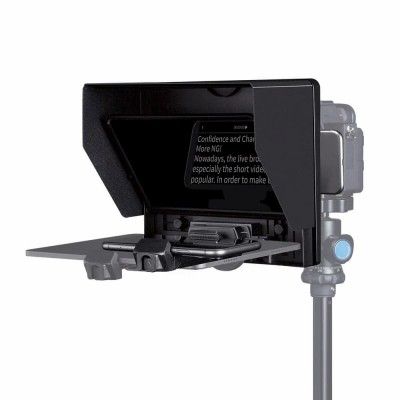 FEELWORLD TP10 Portable 10" Folding Teleprompter Up 11" Phone Tablet Prompter for Phone DSLR Shoot ประกันศูนย์ไทย