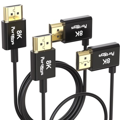 Portkeys 8K 2.4mm Ultra-thin 10-Core Coaxial HDMl (30cm+100cm) ประกันศูนย์ไทย