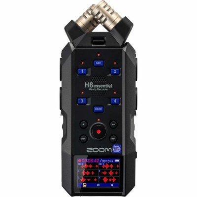 ZOOM H6 essential 6-track Handy Recorder เครื่องบันทึกเสียงสเตอริโอ ขนาดพกพา รองรับ 32-Bit Float ประกันศูนย์ไทย