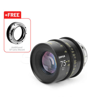 DZOFILM 75mm T2.1 VESPID Prime Full Frame Cinema Lens PL&EF interchangeable Mount ประกันศูนย์ไทย