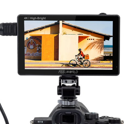 FEELWORLD LUT5E High Bright 1600nit DSLR Camera Field Monitor F970 External Power and Install Kit ประกันศูนย์ไทย