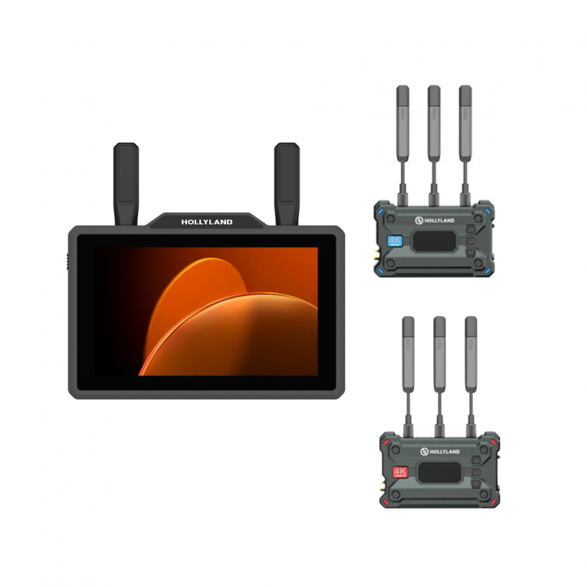 HollyLand PYRO 5 + PYRO S ชุดมอนิเตอร์ไร้สายและตัวส่งสัญญาณ หน้าจอ 5.5 ...